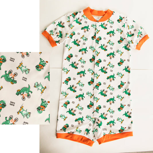 ABDL romper Crocodiles
