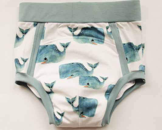 ABDL training pants for adult Whales