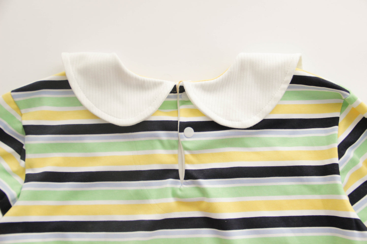 ABDL bodysuit with Peter Pan collar, green