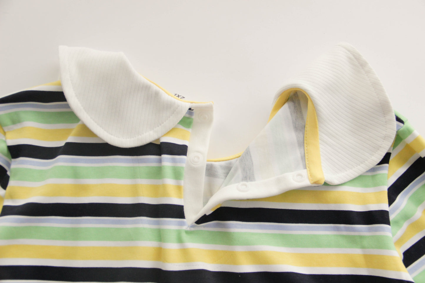 ABDL bodysuit with Peter Pan collar, green