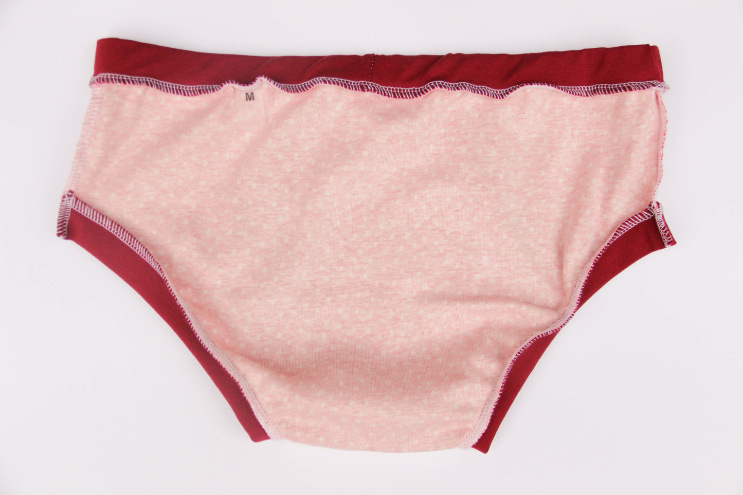 ABDL briefs White polka dots on a red background
