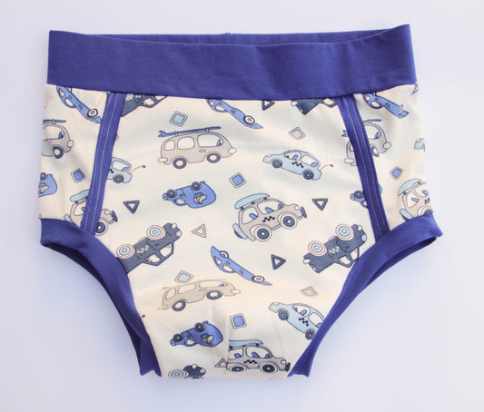 ABDL training pants for adult Blue cars