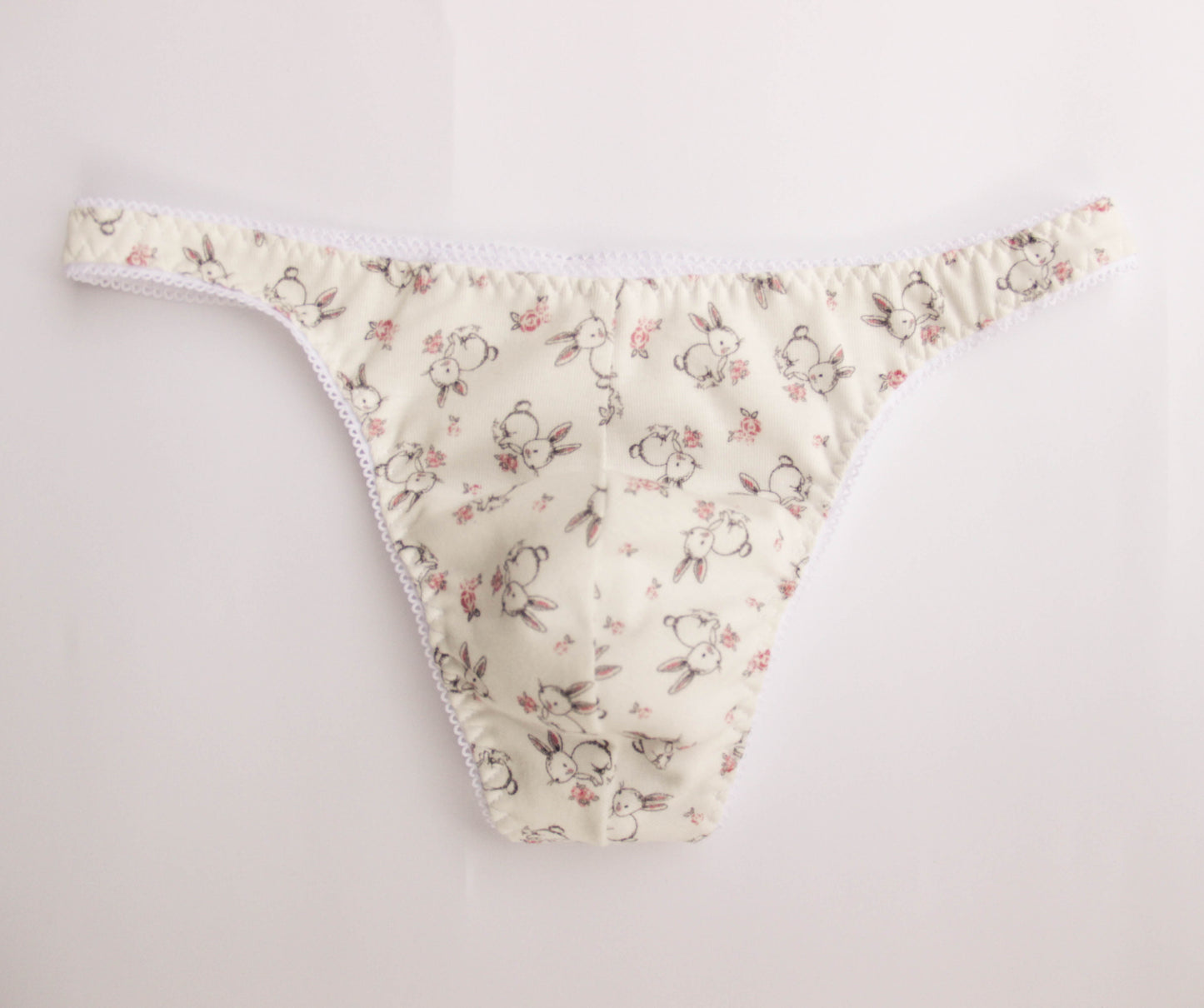 Men's thong "Bunny" with tail