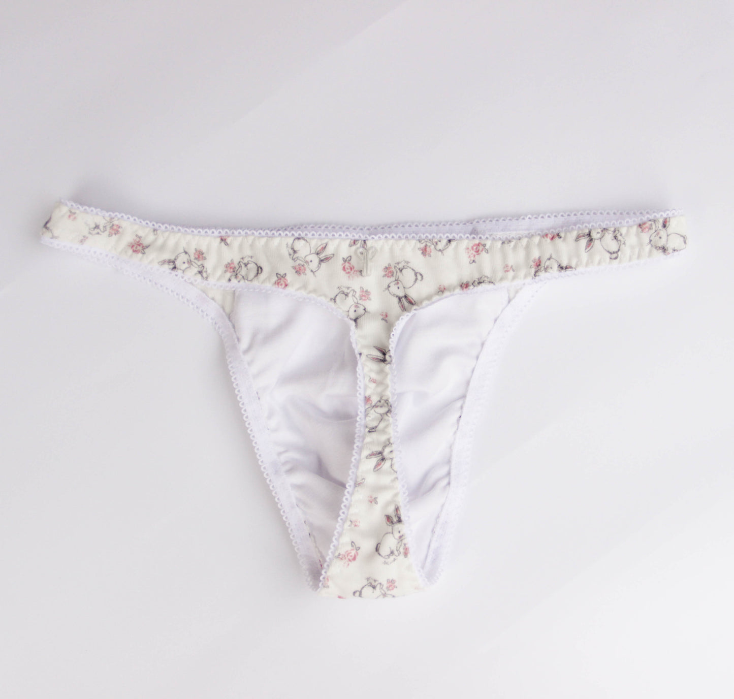 Men's thong "Bunny" with tail