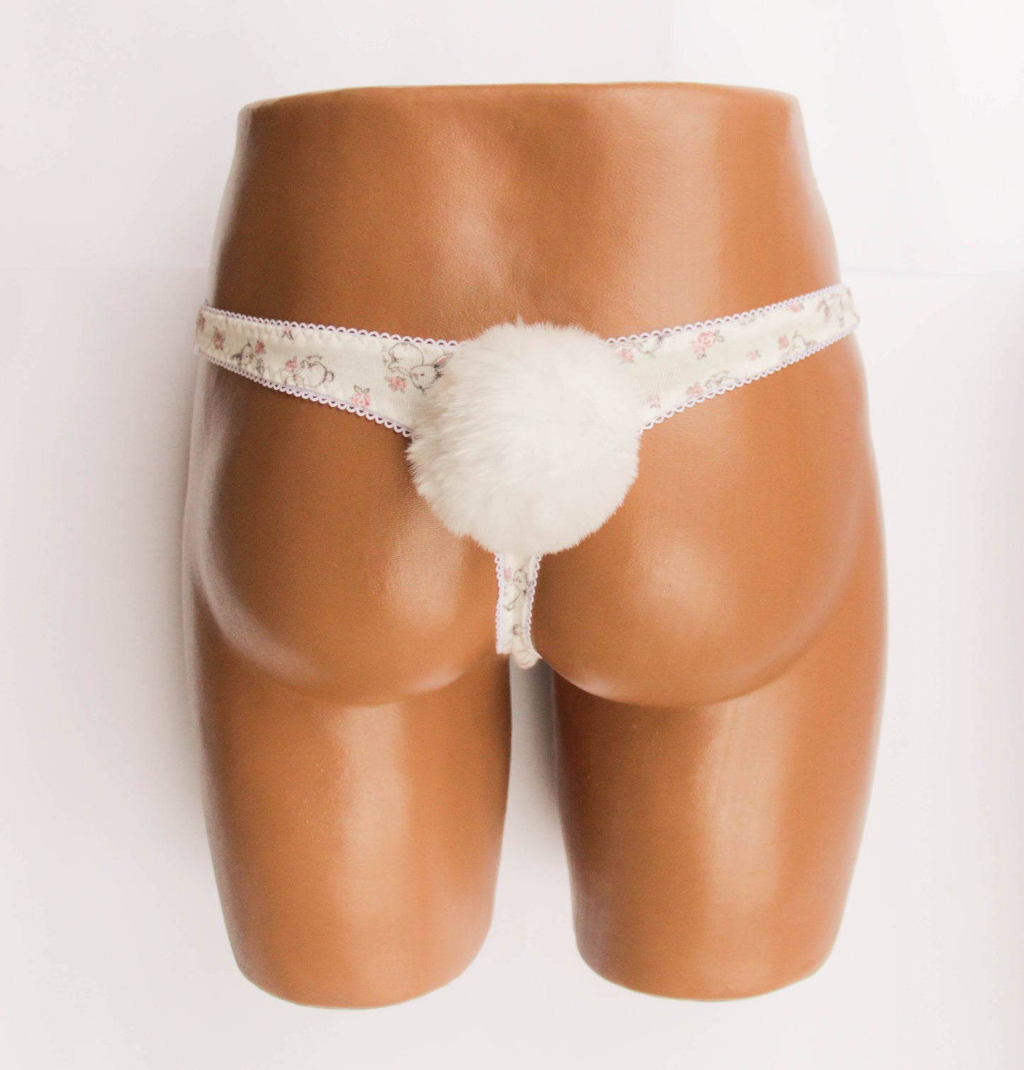 Men's thong "Bunny" with tail