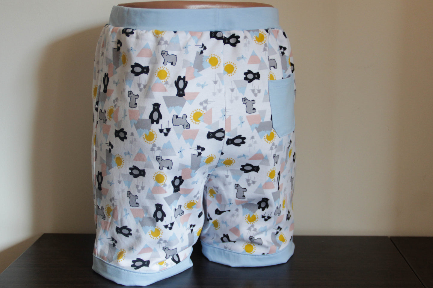ABDL shorts Blue with access from below