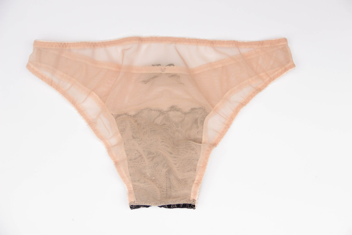 back view of mesh lace briefs male lingerie