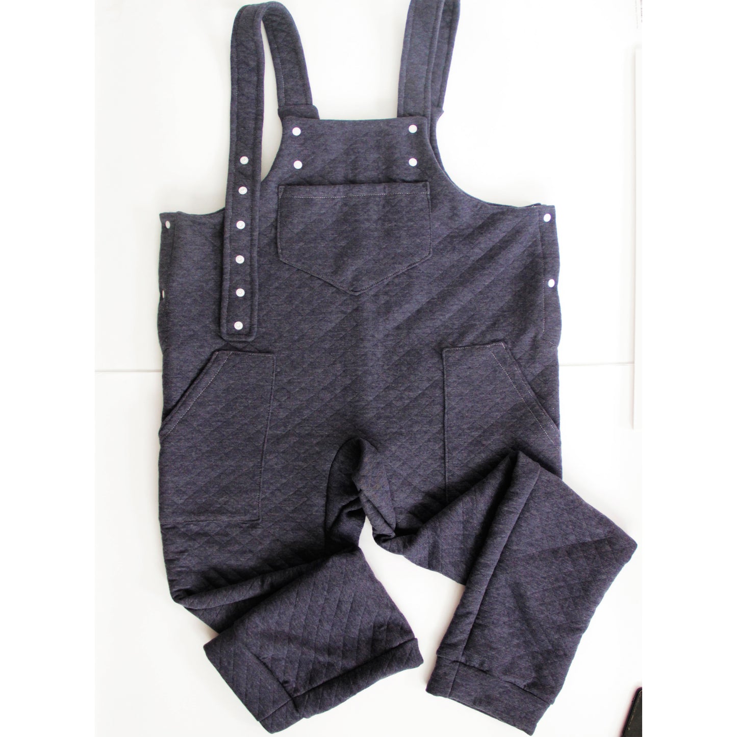 Adult jumpsuit with straps. Walking clothes for littles big boys.