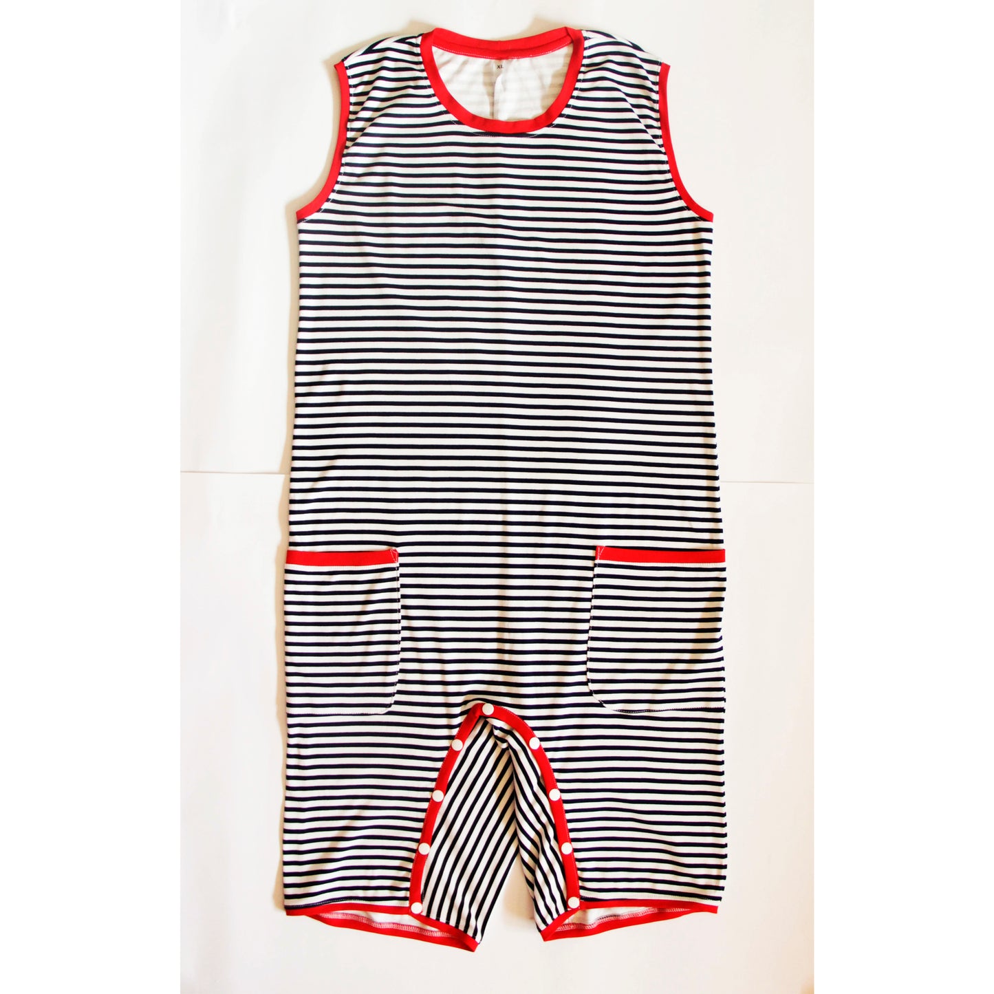 Striped ABDL retro romper