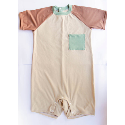 ABDL romper Tricolor