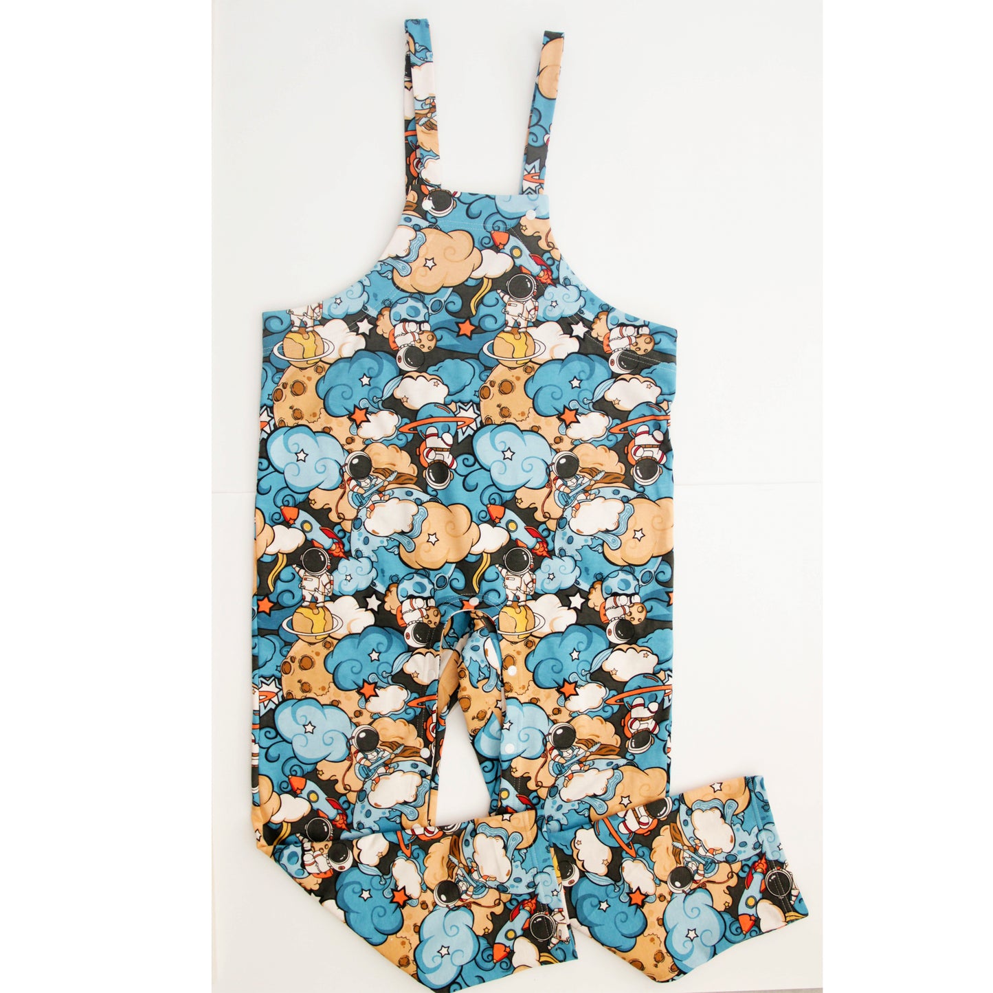 ABDL jumpsuit with straps Space
