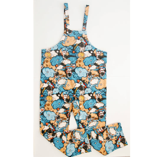 ABDL jumpsuit with straps Space