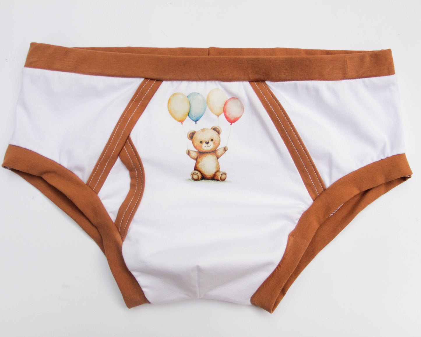 Cute Littles Bear Briefs – soft cotton adult underwear with adorable bear prints. Cozy, playful, and perfect for ABDL and cute comfort lovers