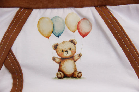Cozy and playful adult briefs with bear design – waistband close-up.