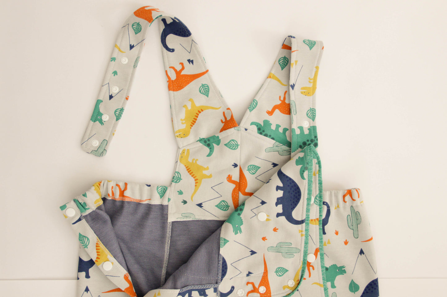 ABDL jumpsuit with straps Dino