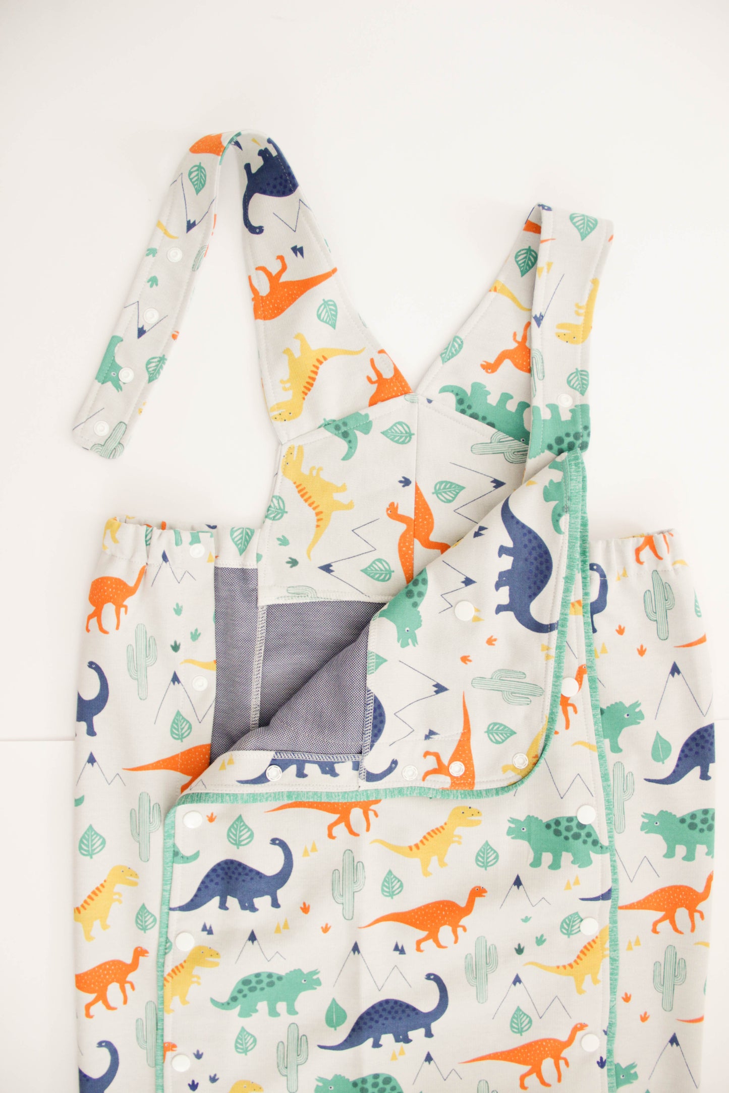 ABDL jumpsuit with straps Dino