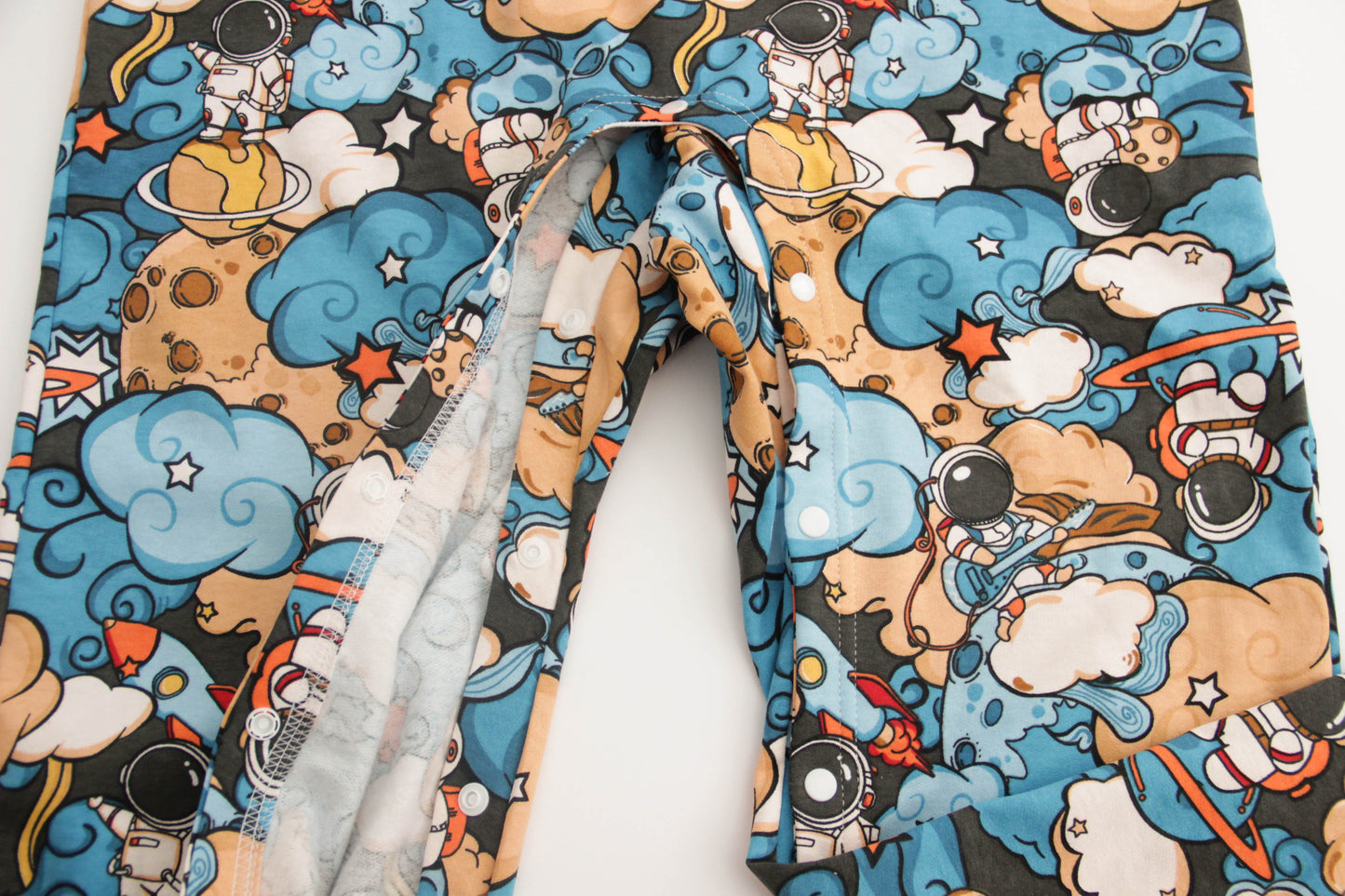 ABDL jumpsuit with straps Space