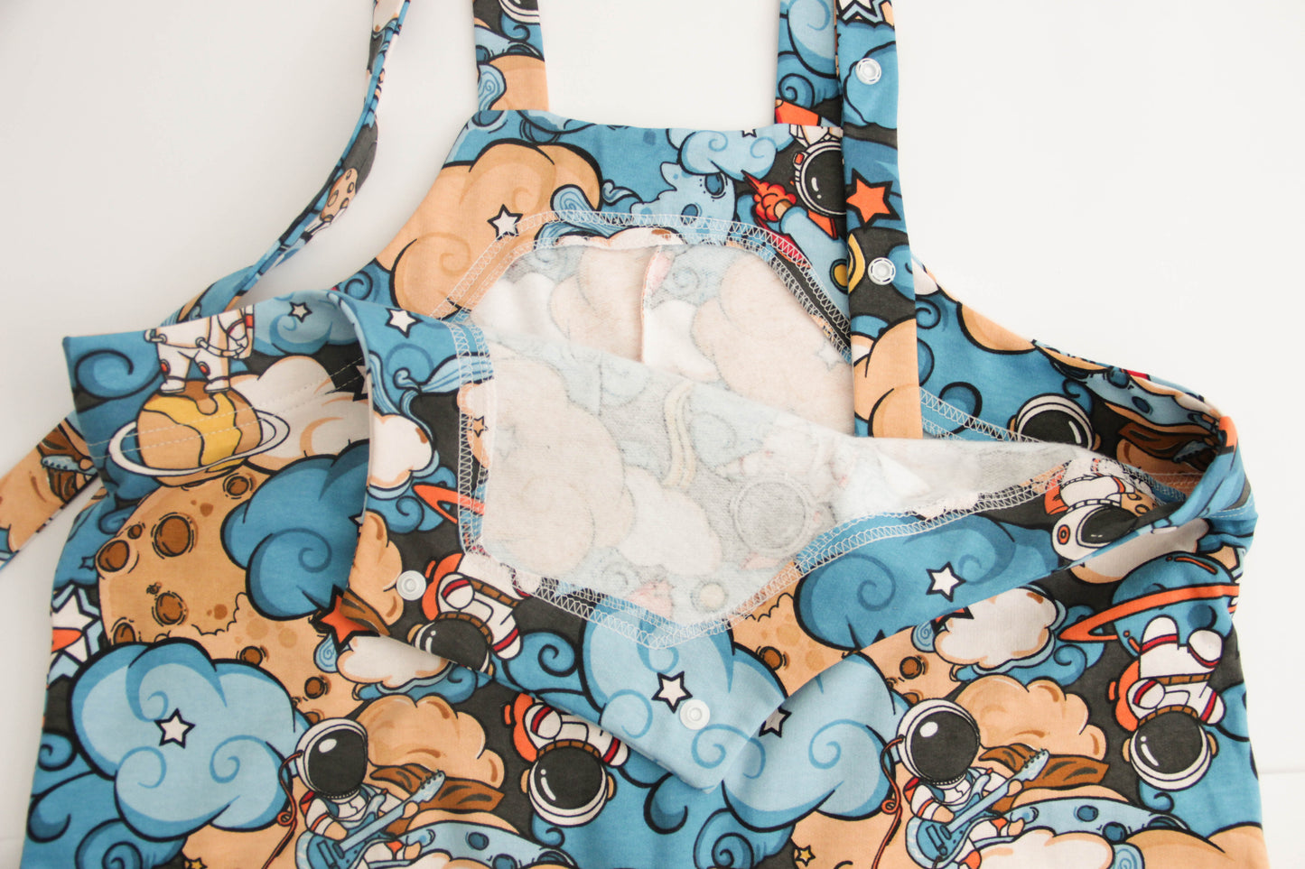 ABDL jumpsuit with straps Space
