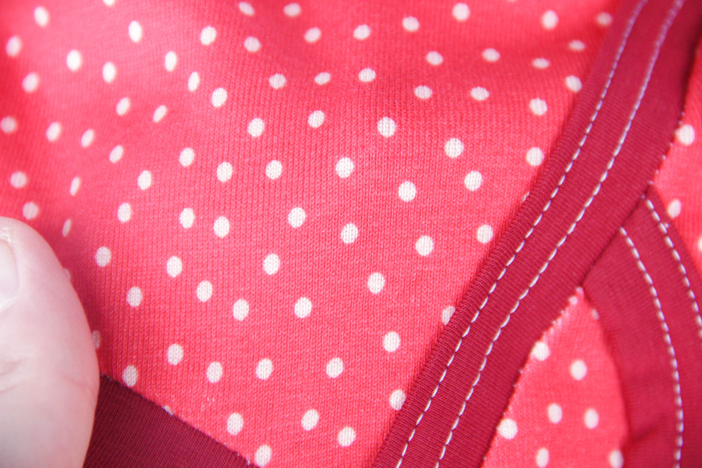 ABDL briefs White polka dots on a red background