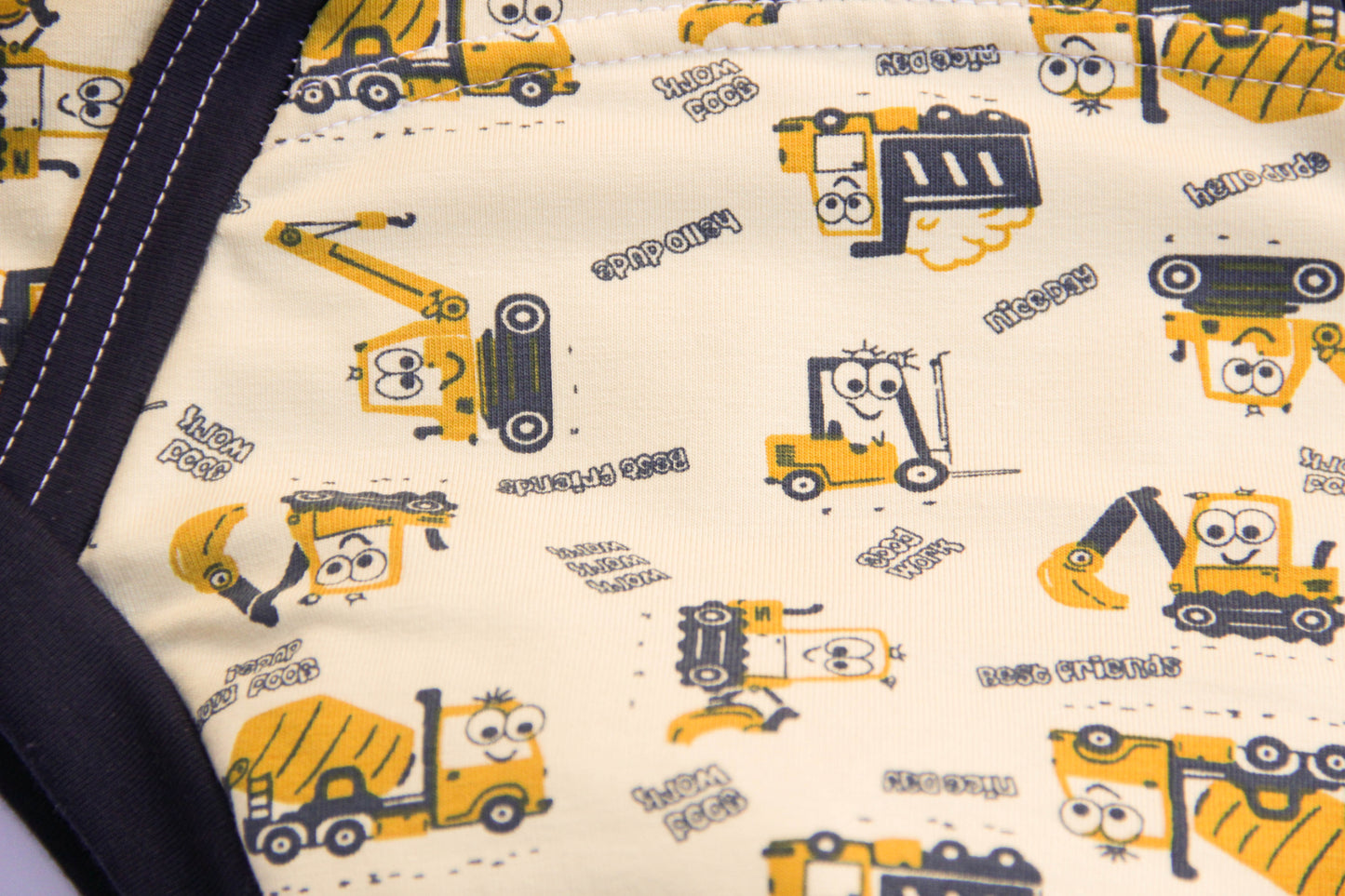 ABDL training pants for adult Tractors on a beige background