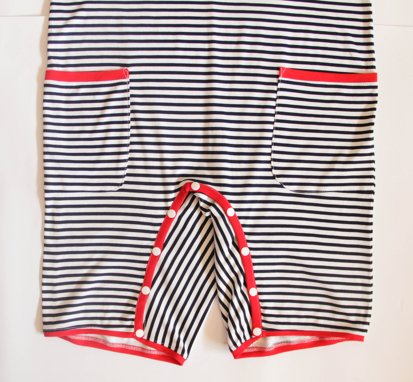 Striped ABDL retro romper