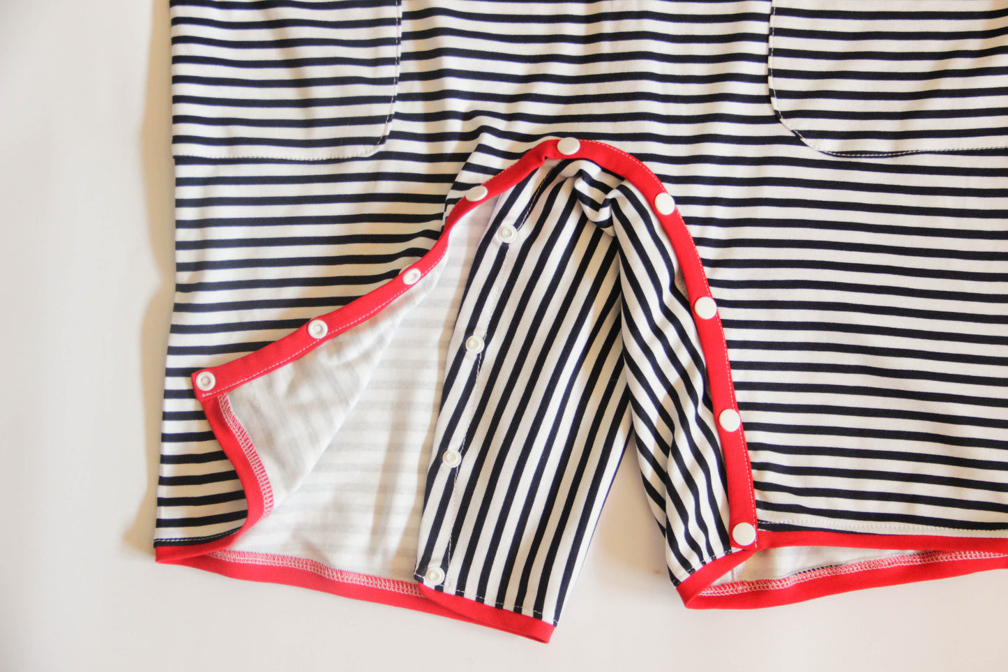 Striped ABDL retro romper