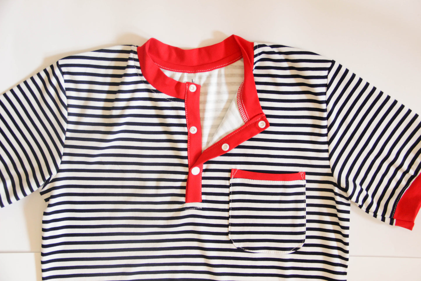 Striped ABDL bodysuit for adult