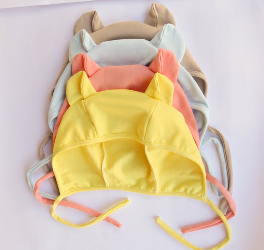 ABDL Adult Hat with ears. Diaper lovers outfit detail bonnet, littles space clothes