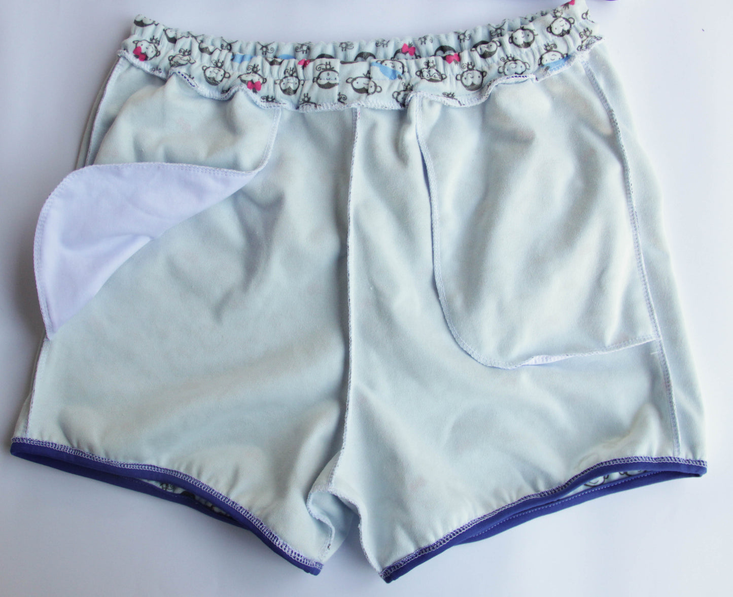 T-shirt and shorts for diaper lovers