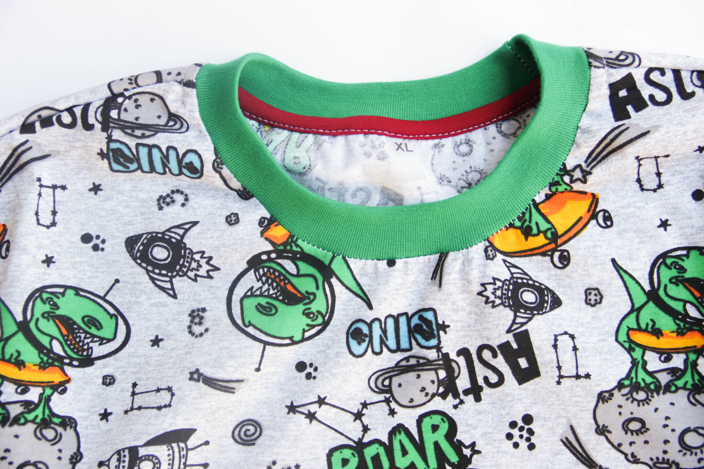 Dino pajama for diaper lovers. Cotton sleepwear for adults baby boy