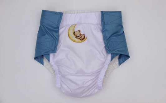 ABDL Adult Diaper with Removable Insert. Volumetric Padded reusable Diaper for Heavy Nighttime Discharge