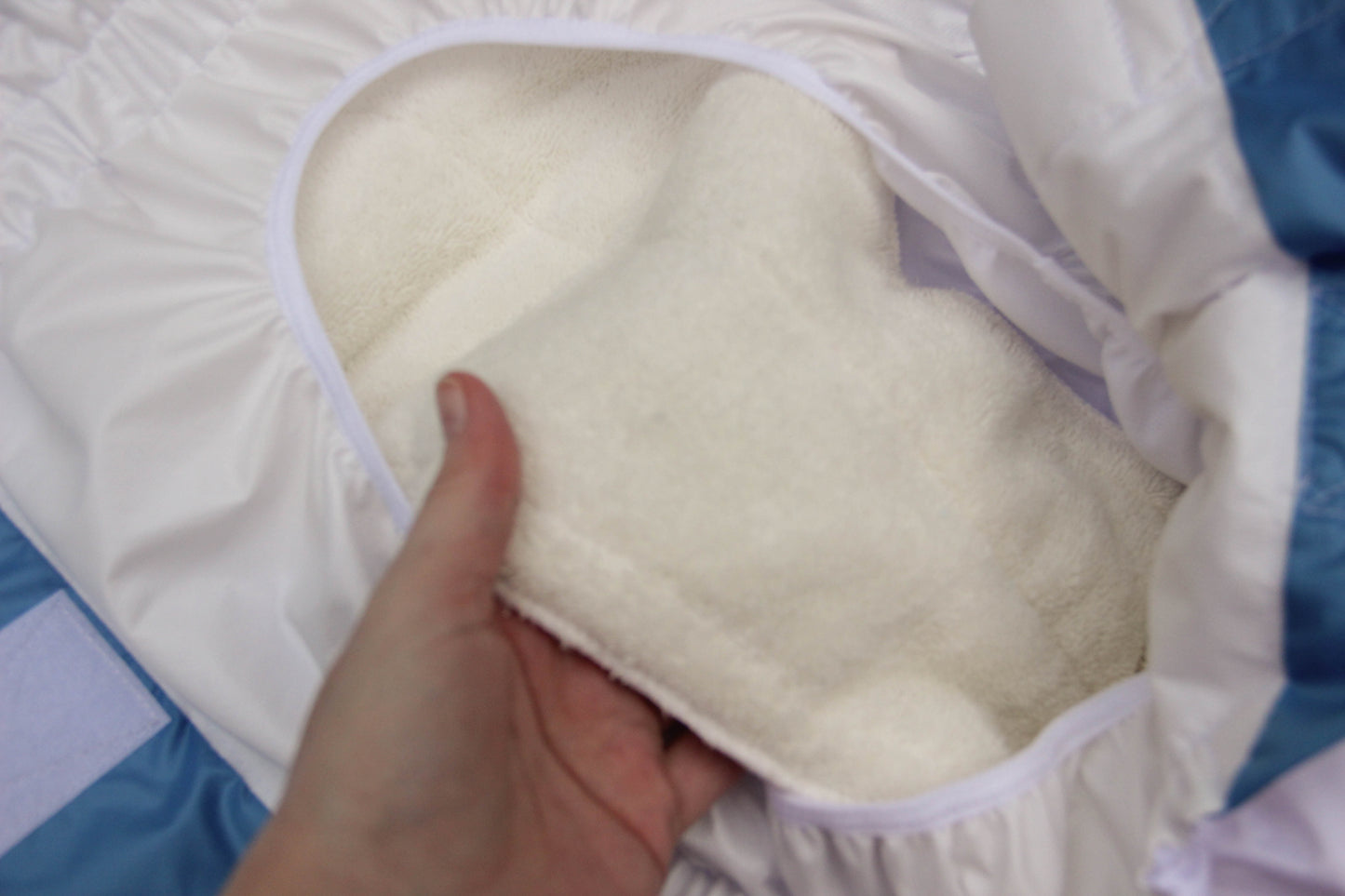 ABDL Adult Diaper with Removable Insert. Volumetric Padded reusable Diaper for Heavy Nighttime Discharge