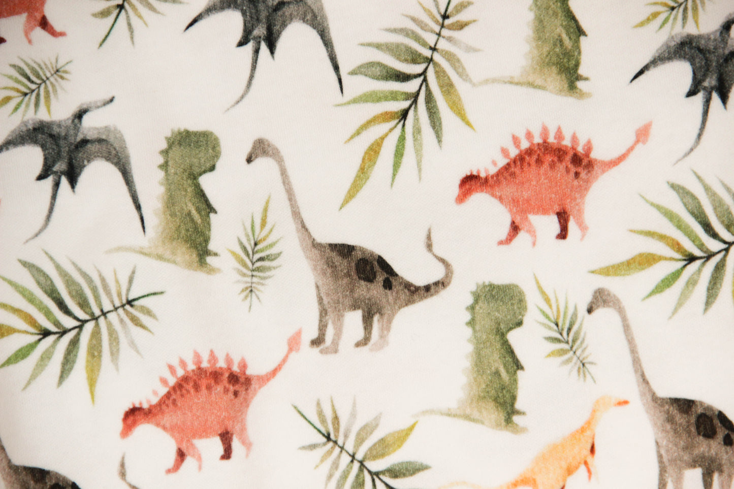 Dino Bodysuit for Adult Baby, Soft Cotton ABDL Onesie with Shoulder Closure