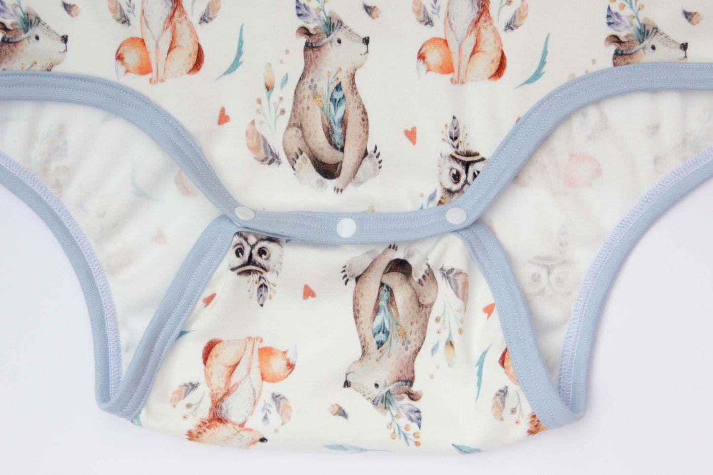 Adult Body Onesie with Shoulder Closure ABDL Cotton Bodysuit