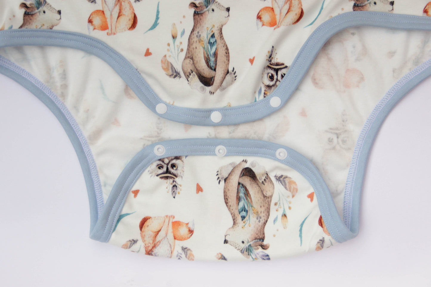 Adult Body Onesie with Shoulder Closure ABDL Cotton Bodysuit