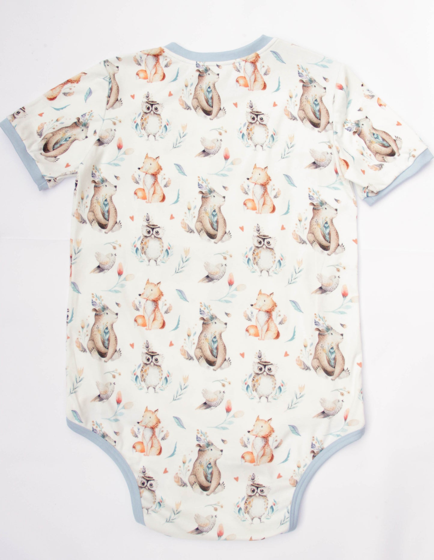 Adult Body Onesie with Shoulder Closure ABDL Cotton Bodysuit